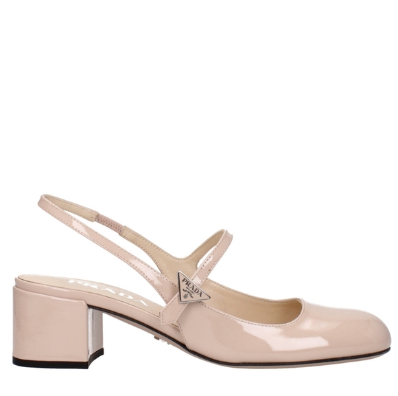 Prada Cipria Nude Patent Leather Mary Jane Slingback Pumps 39 - Picture 2 of 12